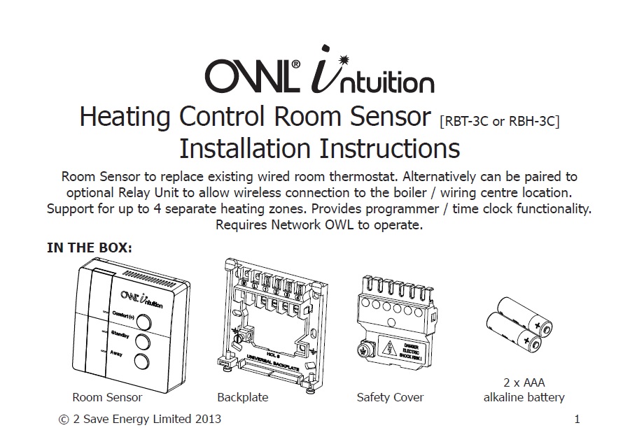 Room Sensor Manual